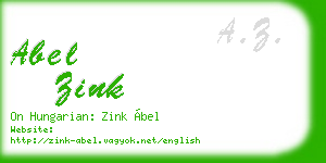 abel zink business card